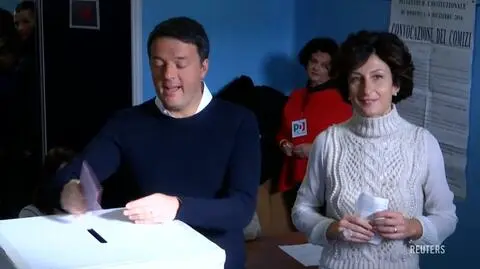 Premier Włoch złoży dymisję (wideo archiwalne)