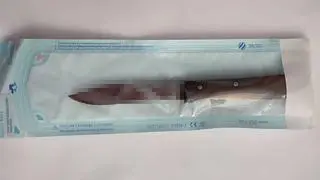 Policja zabezpieczyła nóź 