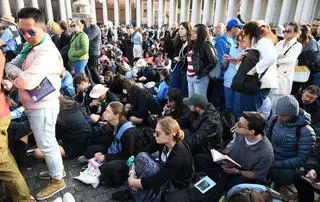 Vatican - the funeral of Pope Francis.  The funeral mass of Pope Francis in St. Piotr