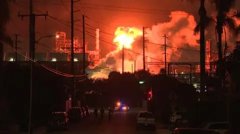 Pożar rafinerii pod Los Angeles