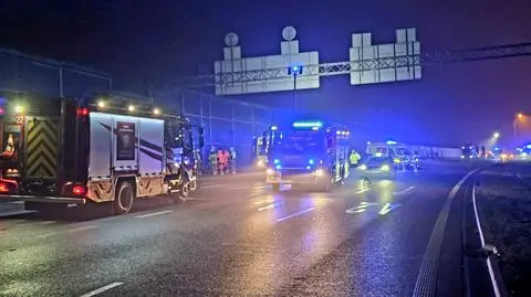 Karambol na Południowej Obwodnicy Warszawy