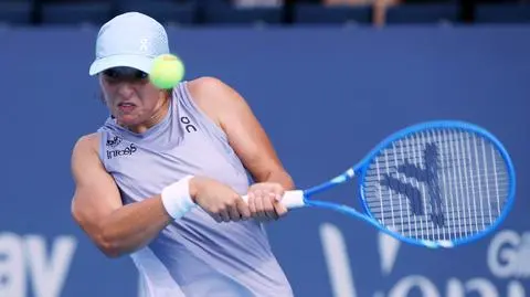 Iga Świątek gra mecz 1/4 finału w Cincinnati