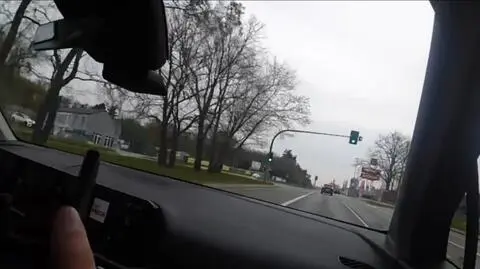 Policjanci w trakcie pościgu