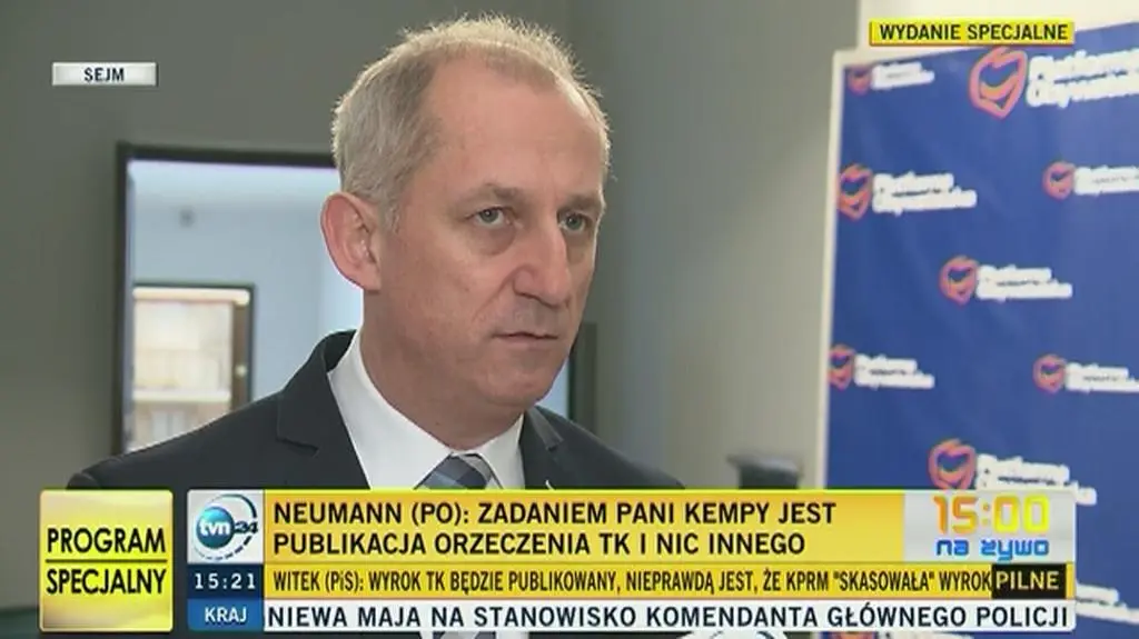 Neumann: PiS dewastuje autorytet TK