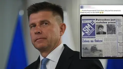 Ryszard Petru, praca w Wigilię i gazeta z PRL. Zdjęcie znowu wróciło