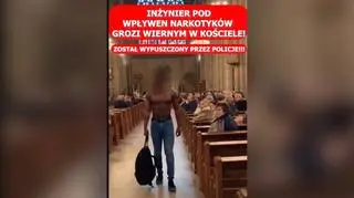 Somalijczyk "groził wiernym w kościele"? Uwaga na ten film