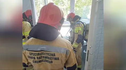Strażacy sprawdzili wszystkie pomieszczenia 