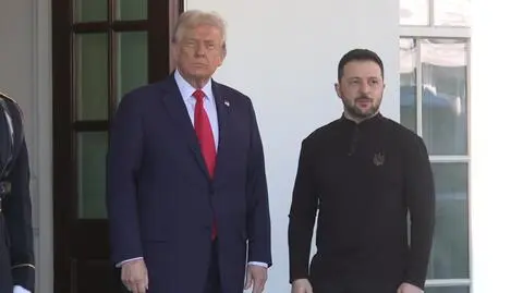 Zełenski powitany w Białym Domu