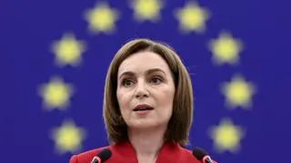 Maia Sandu w Parlamencie Europejskim w Strasburgu
