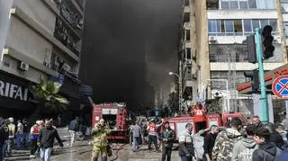 Skutki izraelskiego ataku w Bejrucie, Liban (08.04.2026)