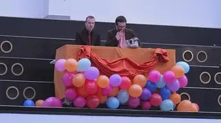 Kadr z filmu "Noc w galerii"