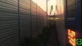 Zabierzów. Dwa pociągi na jednym torze