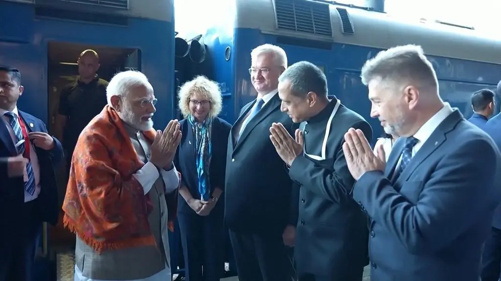 Narendra Modi przybył do Kijowa specjalnym pociągiem 