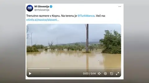 W Słowenii już leje. W kilka godzin spadło więcej deszczu niż przez całe lato