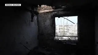 Atak rosyjskich dronów na Kijów (wideo z 22 marca) 