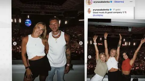 Sabalenka jeszcze nie myśli o tenisie. Tak szalała na koncercie Coldplay