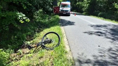 Rowerzysta zmarł po potrąceniu przez samochód