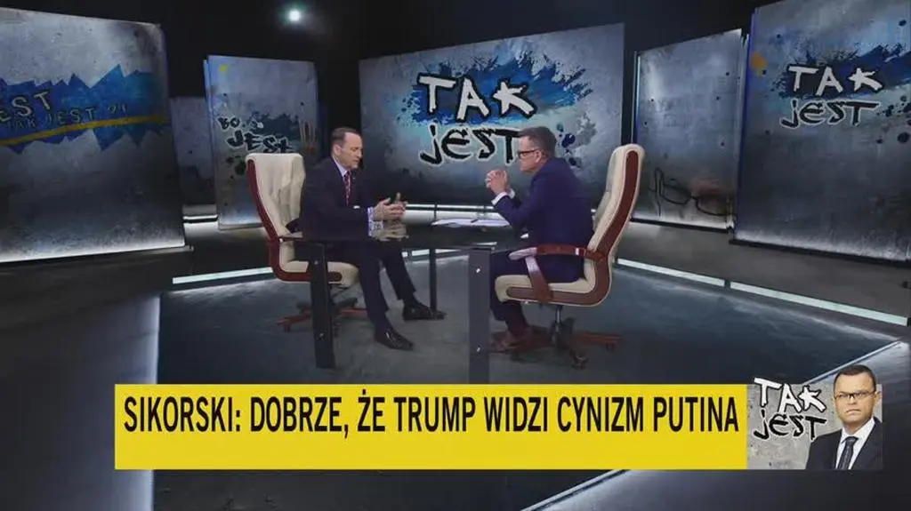 Sikorski: dobrze, że Trump widzi ten cynizm 
