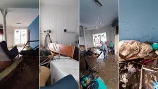 Zniszczenia w salonie sukien p. Anny