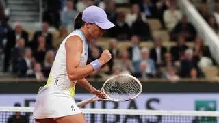 Iga Świątek podczas Roland Garros 2025