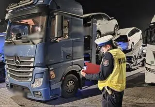 Kierowca tira dmuchnął w alkomat i nagle zrobił się agresywny