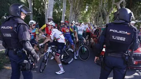Ostatni etap Vuelta a Espana został przerwany przez propalestyńskich demonstrantów