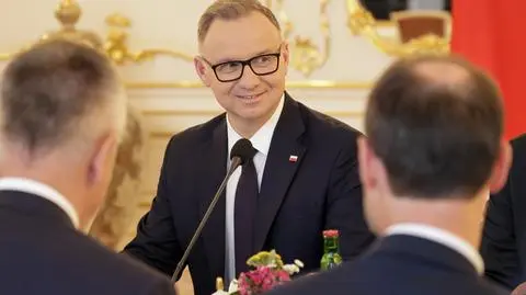 Prezydent Andrzej Duda podczas wizyty w Czechach, 7 lipca 2025 r.