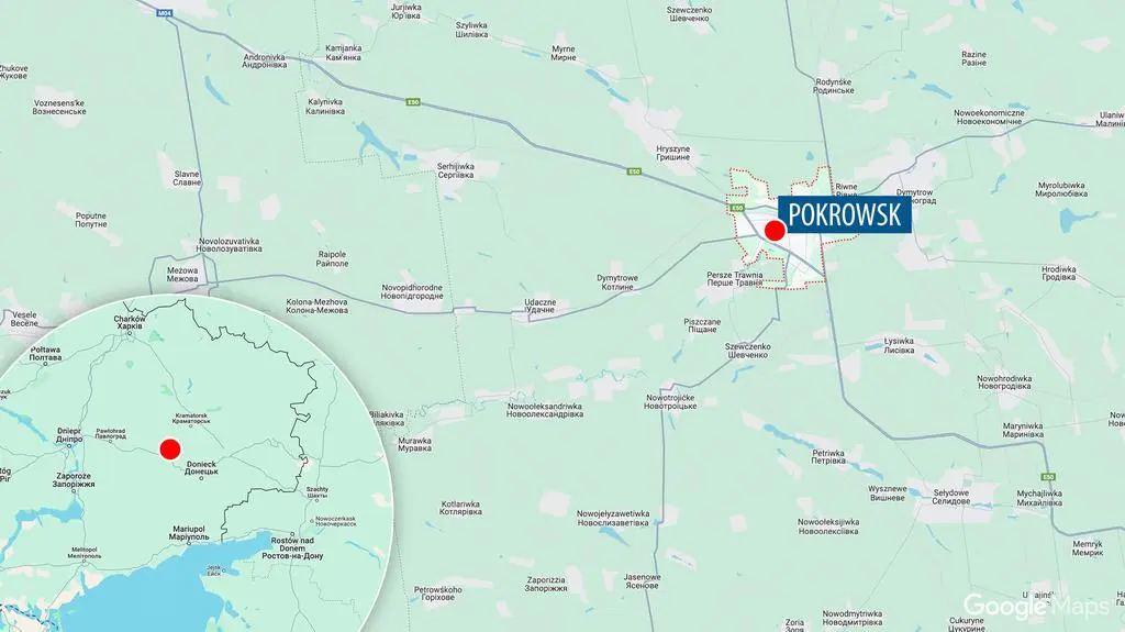 Kluczowe położenie Pokrowska w obwodzie donieckim