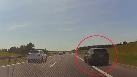 Niebezpieczne zachowanie kierowcy na A1