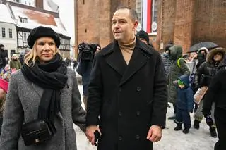 Karol Nawrocki z żoną Martą. Zdjęcie z 6 stycznia