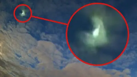 Bolid zarejestrowany przez jedną z kamer projektu Skytinel