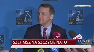 Sikorski: strącanie rakiet nad terytorium Ukrainy to na razie tylko pomysł