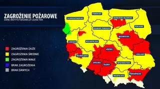 2Zagrożenie pożarowe w polskich lasach
