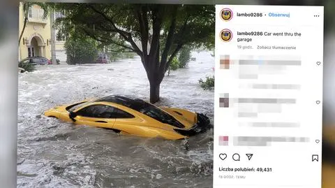 Woda porwała McLarena wartego 14 milionów złotych. Krótko po tym, jak został kupiony