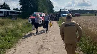 Pasażerowie pociągu nie odnieśli obrażeń