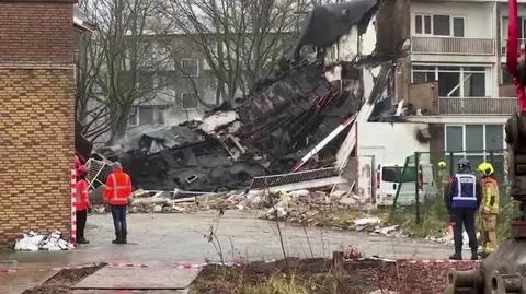 Eksplozja w budynku mieszkalnym w Hadze 