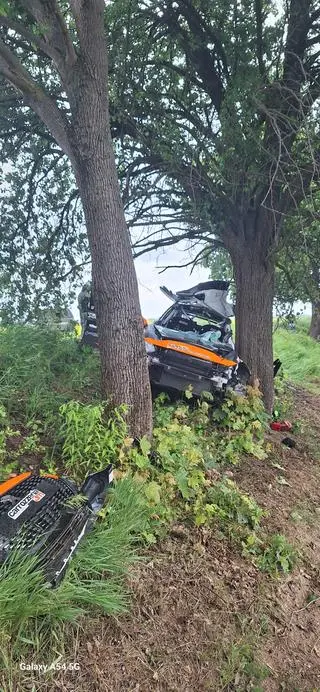 Wypadek samochodu rajdowego