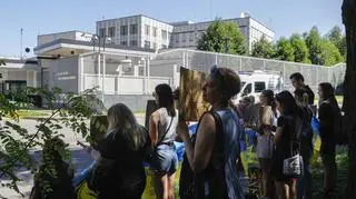 Protest w Kijowie w kontekście szczytu Trump-Putin na Alasce