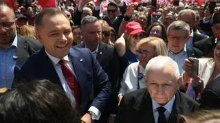 Karol Nawrocki i Jarosław Kaczyński
