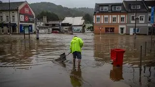Podtopione miasto Jesionik w Czechach 