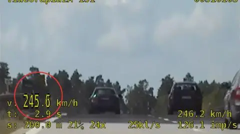 Pędził z prędkością 245 km/h na bolesławieckim odcinku autostrady A4