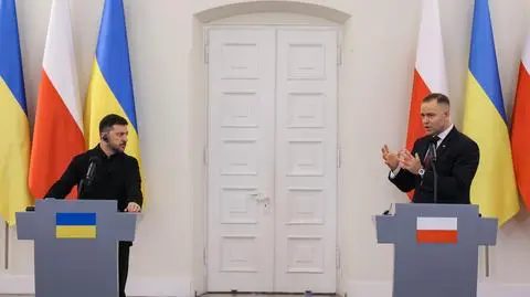 Wołodymyr Zełenski i Karol Nawrocki