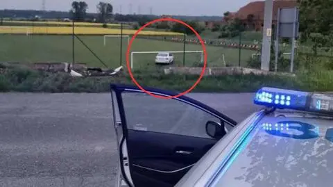 Pościg zakończony w piłkarskiej bramce