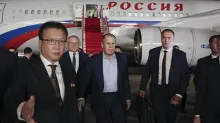 Siergiej Ławrow z wizytą w Korei Północnej