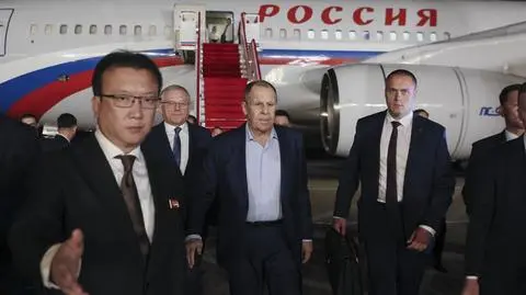 Siergiej Ławrow z wizytą w Korei Północnej