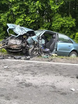 Wypadek na drodze wojewódzkiej numer 544