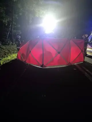 Motocykl zderzył się z łosiem