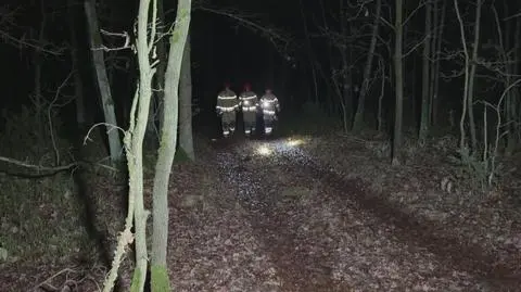 Służby na miejscu zdarzenia w Żeliznej