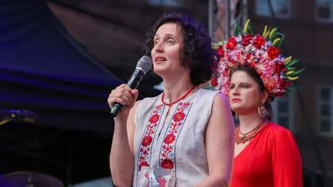 Elwira Niewiera na uroczystości z okazji Dnia Niepodległości Ukrainy w sierpniu 2024 r.
