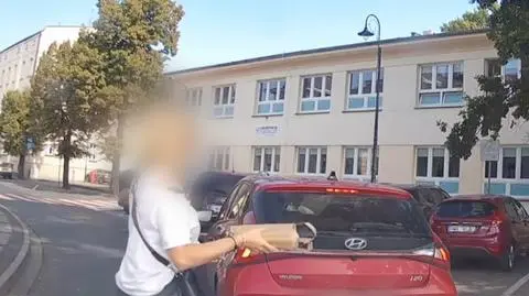 Kierowca zablokował ruch